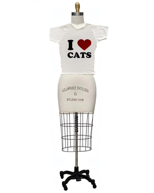 Lovecats- I Heart Cats Tee Shirt