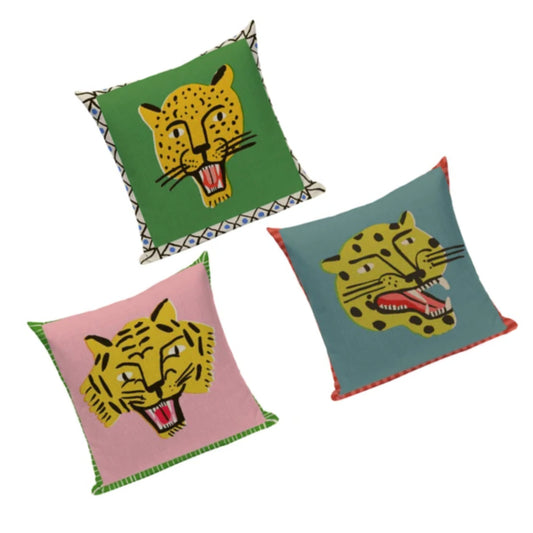 Tiger Beat- the Flash Tattoo Style Tiger Pillow Cover Collection
