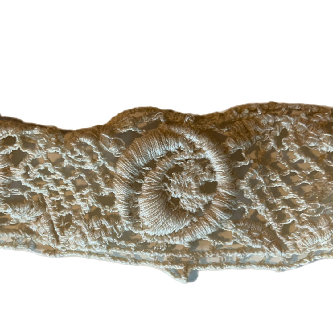 Rosette Crochet Lace Ribbon Trim circa 1900
