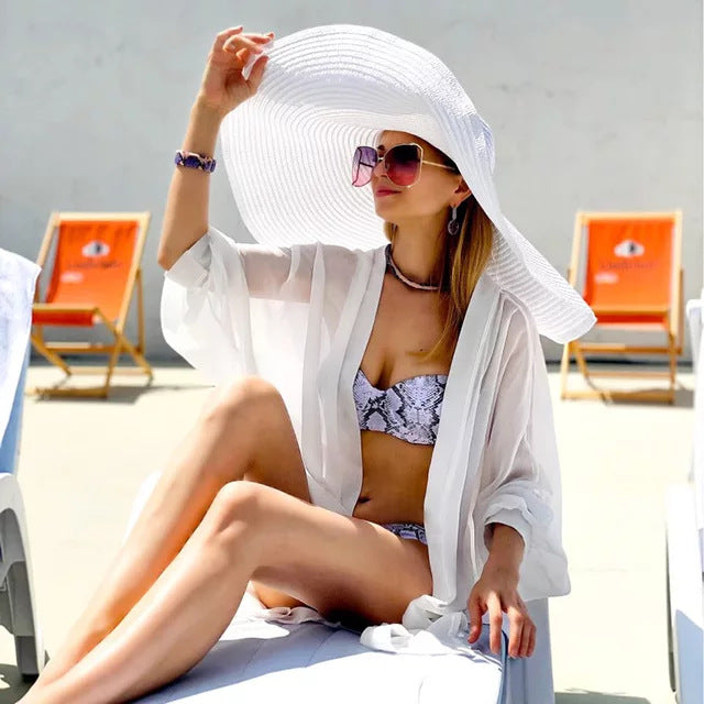 Shade- the Wide Brim Braided Sisal Beach Hat 10 Colors