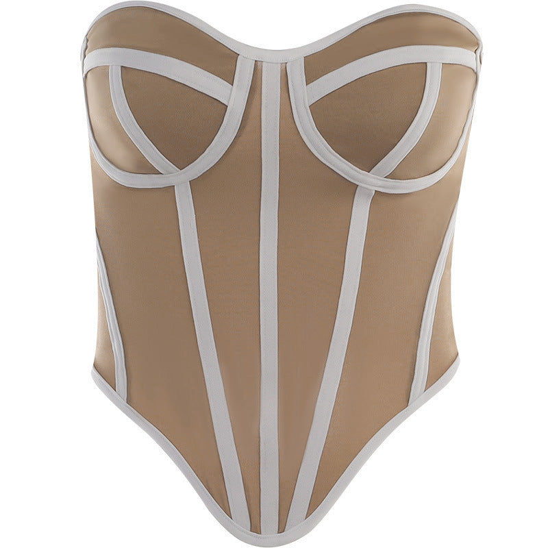 Lined- the Bold Seamed Bustier 2 Colors