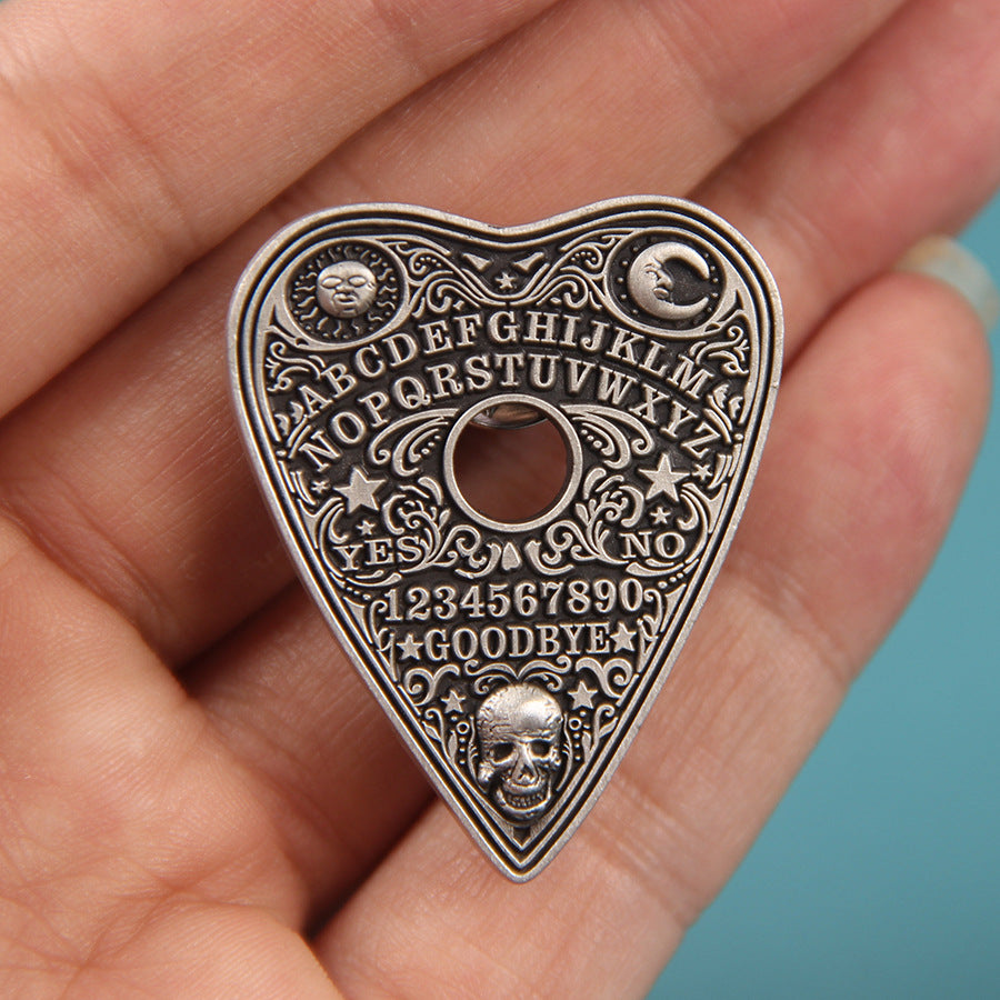 Weejee-  the Ouija Board Planchette Lapel Pin