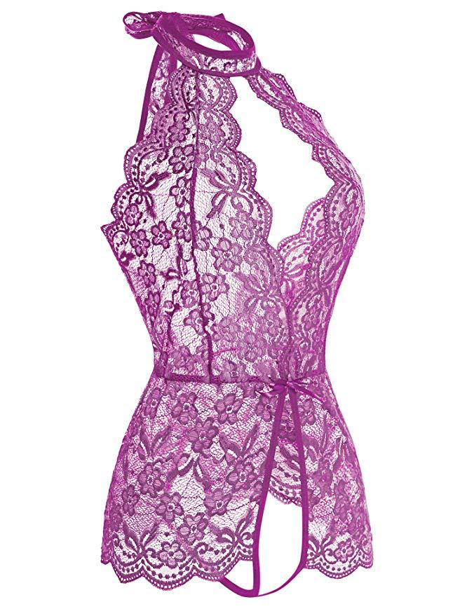 Access- the Open Gusset Sheer Lace Bodysuit