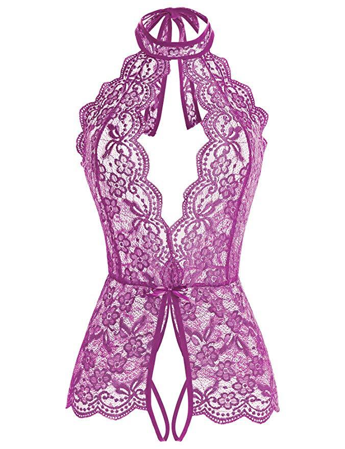 Access- the Open Gusset Sheer Lace Bodysuit