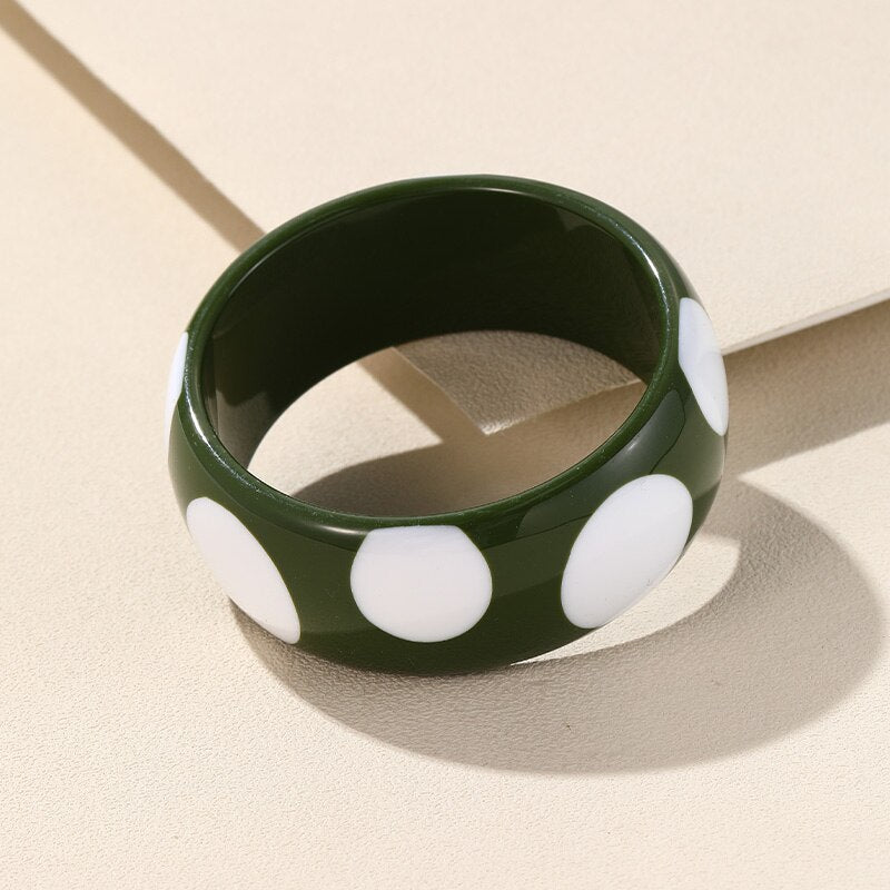 Spot- the Big Dot Faux Bakelite Bangle Bracelet 15 Color Ways