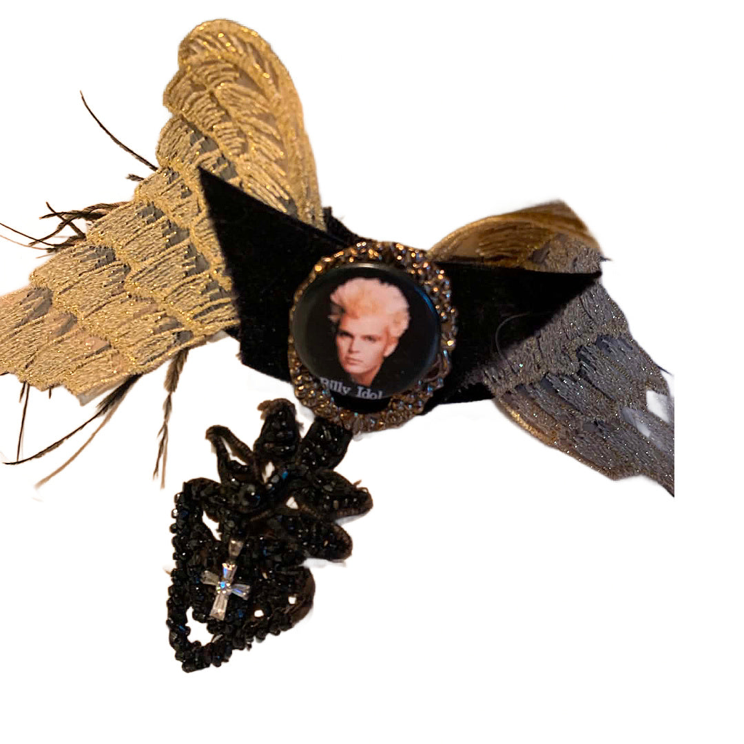 Idolatry- the Vintage Billy ldol Pin Choker Necklace