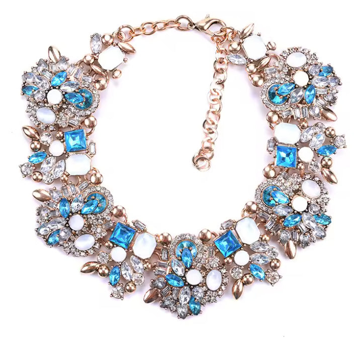 Daphne- the Glamorous Crystal Choker Necklace 5 Color Ways