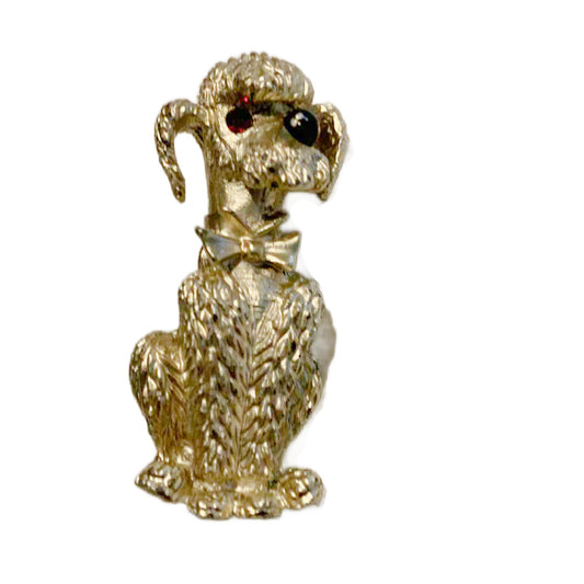 Sassy Little Poodle Brooch circa 1960s