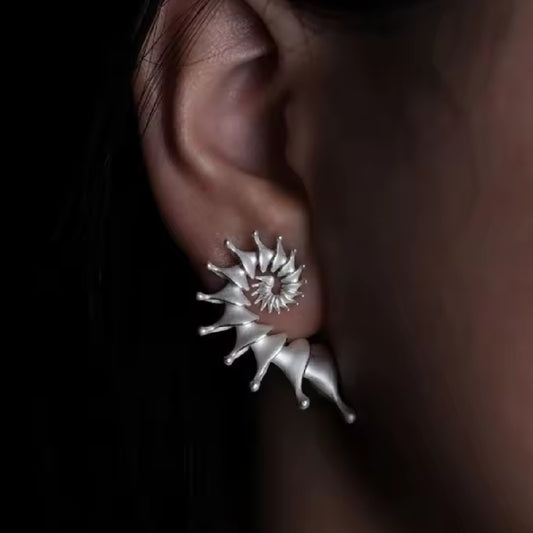 Damita- the Conch Shell Swirled Earrings