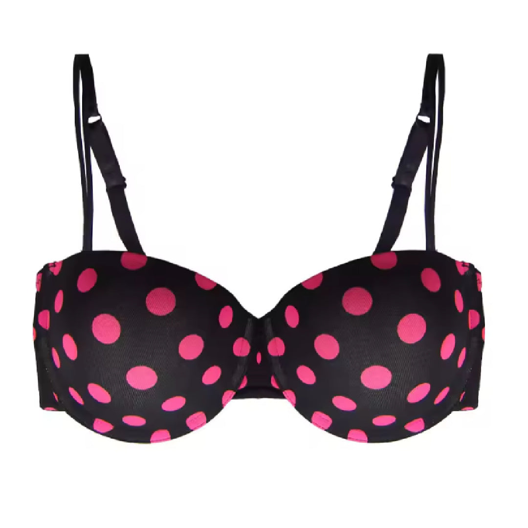 Dotty- the Red and Black Polka Dot Bra