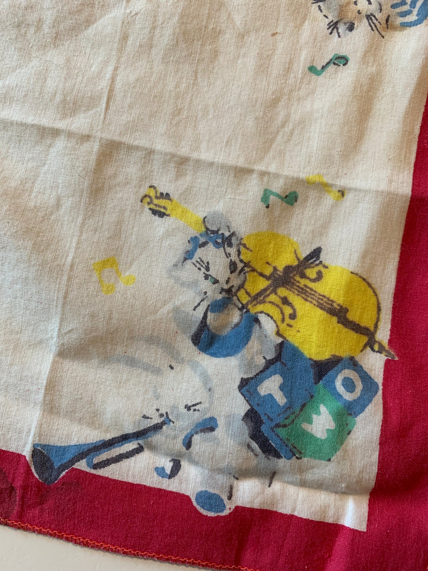 Lot 3 Floral Print Handkerchiefs circa 1960s