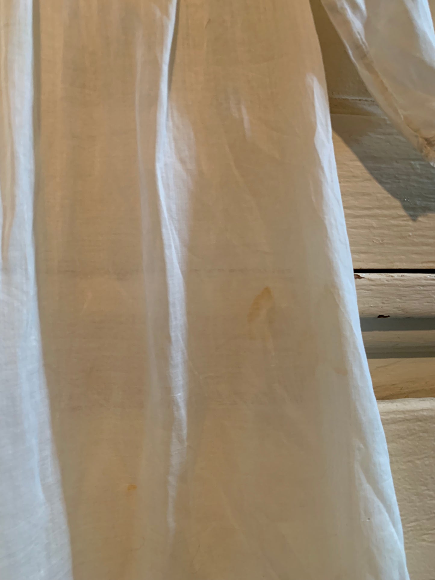 Embroidered Cotton Christening Gown circa 1910s