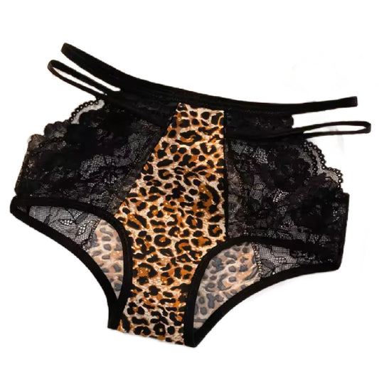 Betsy- the Leopard Print Open Hip Panties