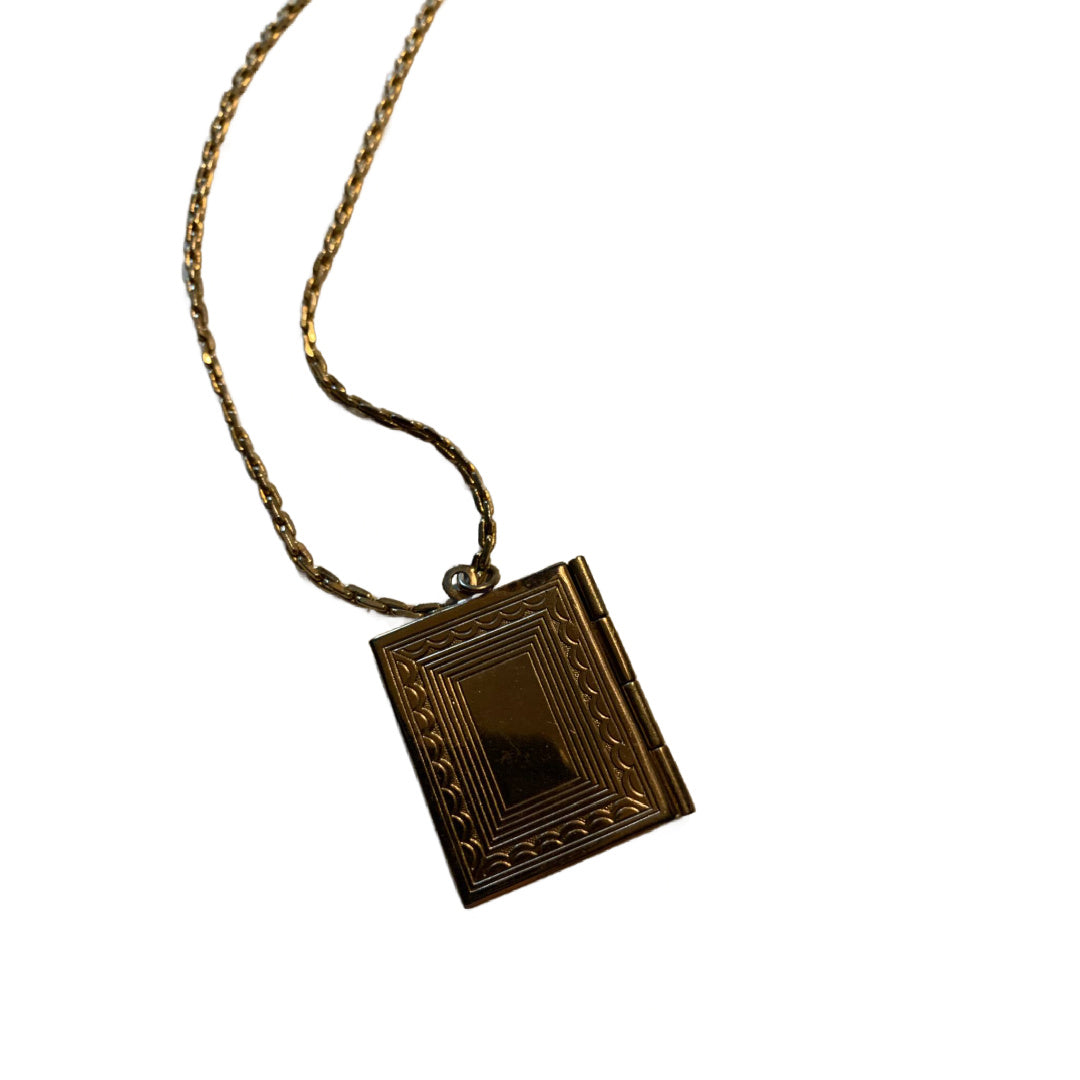 This is Your Life Book Locket Necklace circa 1960s