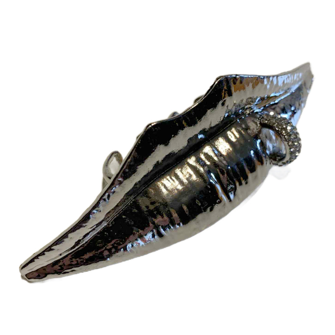 Mae-Surrealist 4.5" Double Wide Lip Ring with Piercing 2 Colors