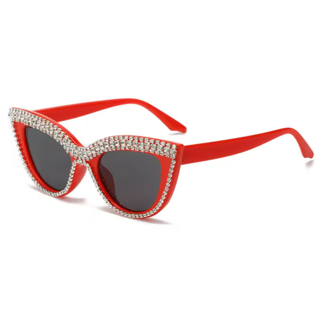 Diana- the Rhinestone Cat Eye Sunglasses 4 Colors