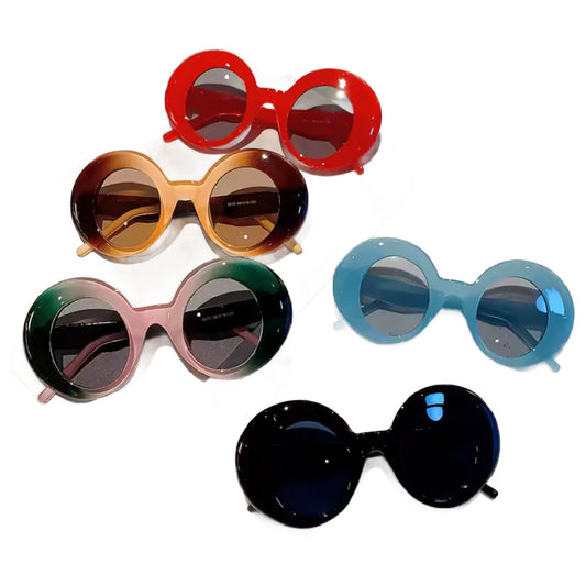 Fanny- the Big Round 1970s Style Sunglasses 5 Colors