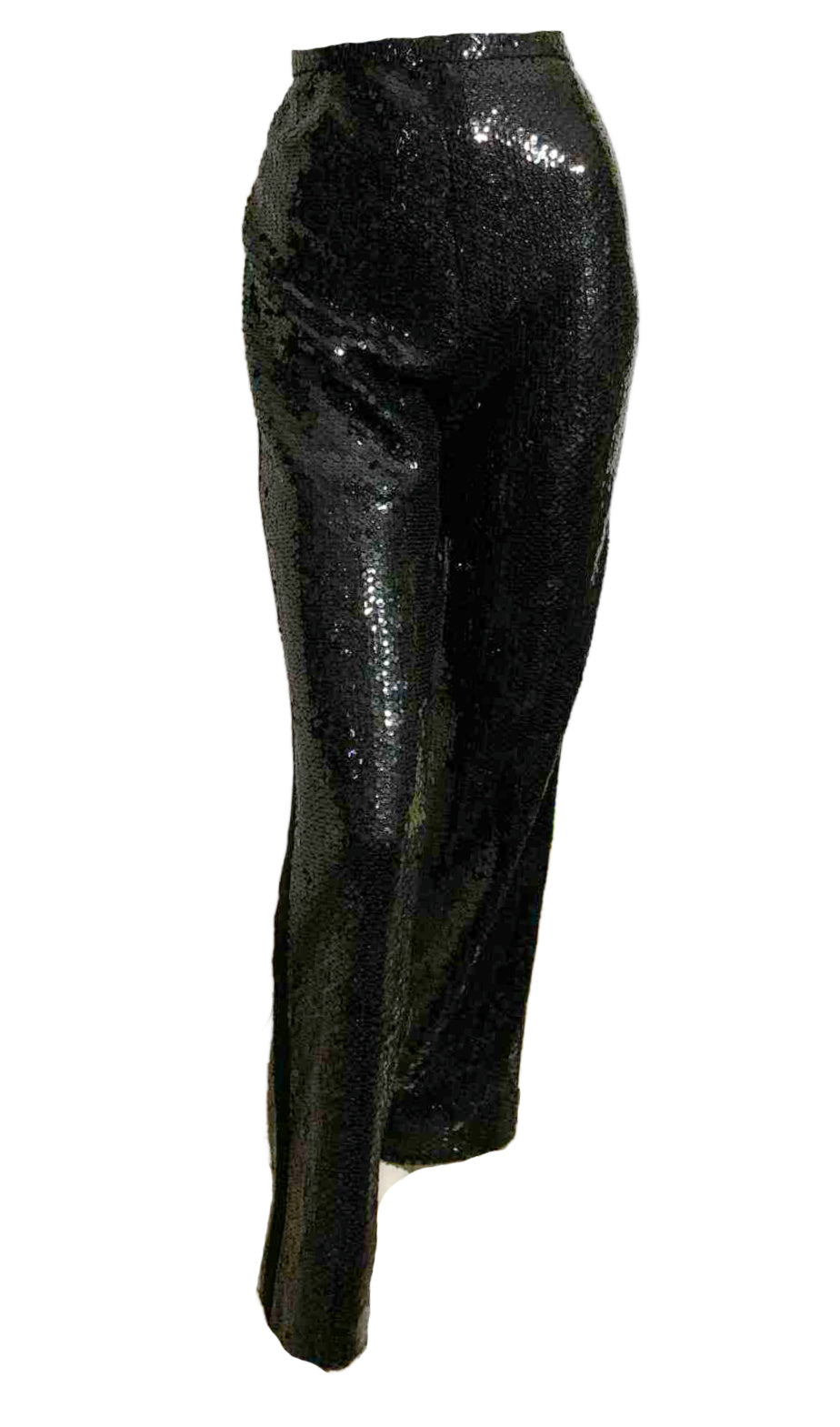 Tuxedo Style Black Sequined Pants circa 1990s/2000s