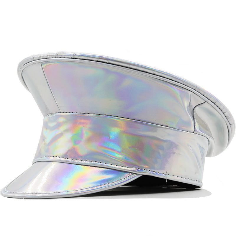 Patent Vinyl Y2K Runway Captain's Hat 8 Colors