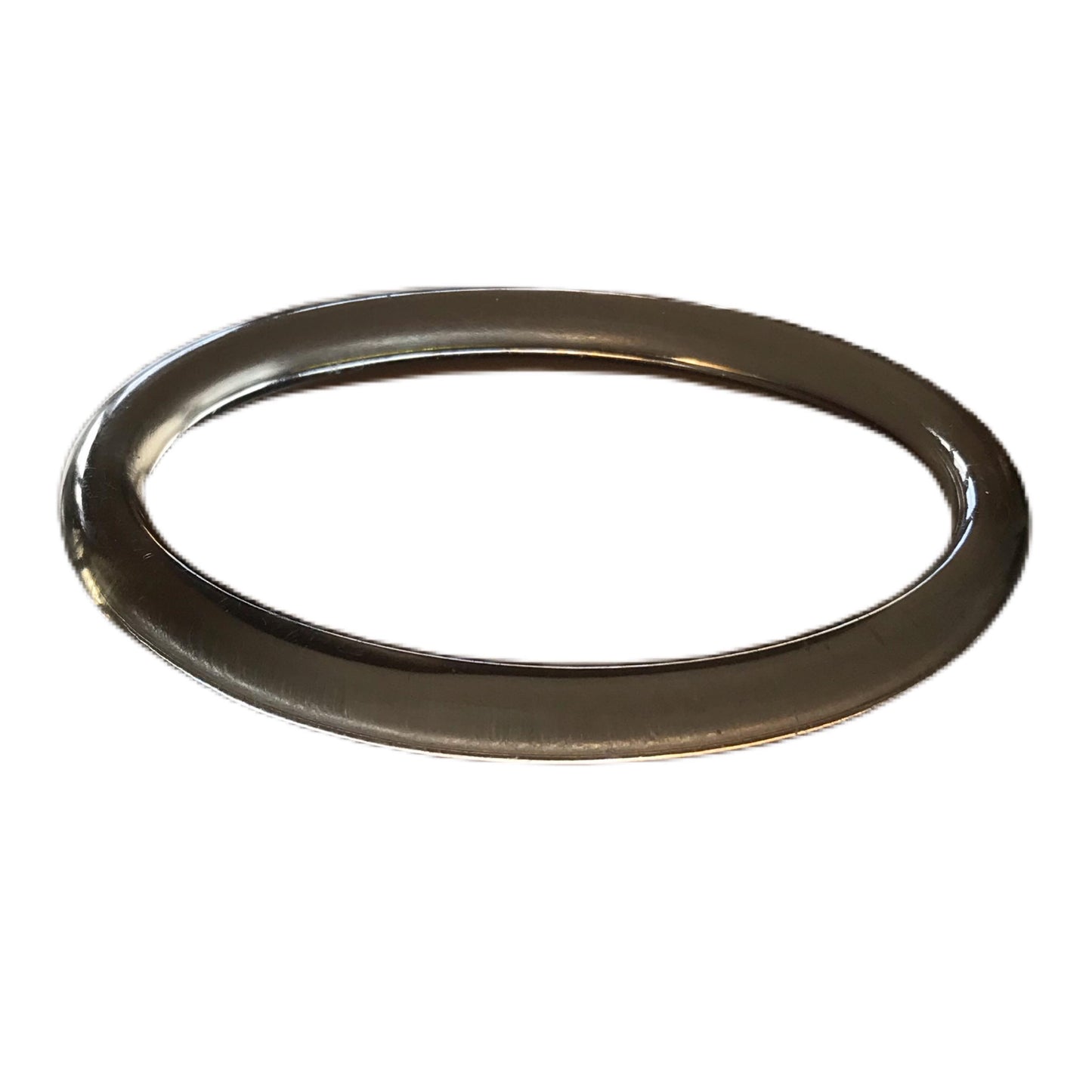Oval Smoky Lucite Tube Bangle Bracelet circa 1960s