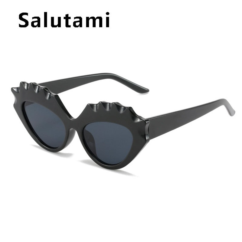 Bakie- the Carved Bakelite Look Retro Cat Eye Sunglasses 7 Colors