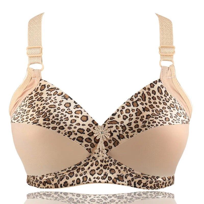 Mondo- the Leopard Print Accented Push Up Bra