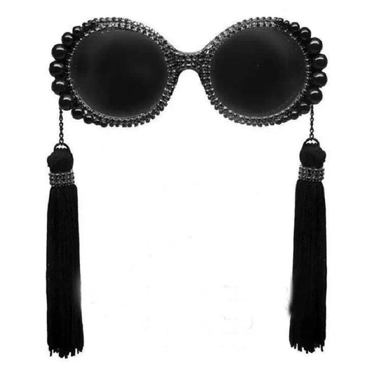 Darla- the Tassel Earring Look Beaded Sunglasses