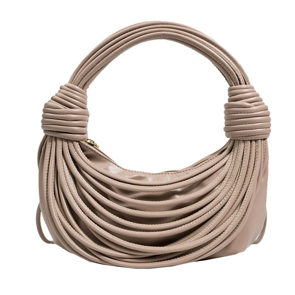 Corded- Draped Loops Solid Colored Handbag 14 Colors