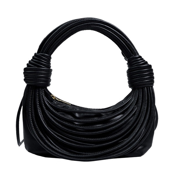 Corded- Draped Loops Solid Colored Handbag 14 Colors