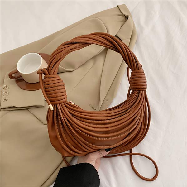 Corded- Draped Loops Solid Colored Handbag 14 Colors