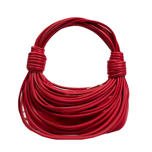 Corded- Draped Loops Solid Colored Handbag 14 Colors