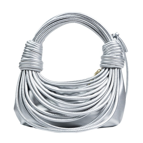 Corded- Draped Loops Solid Colored Handbag 14 Colors