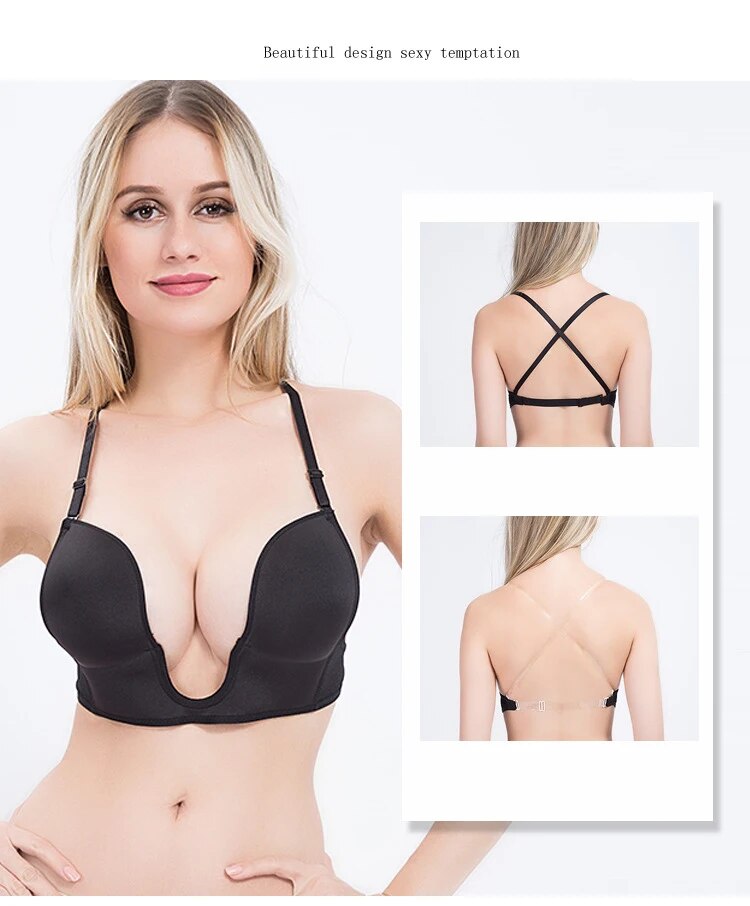 Barely There- the Low Neckline Backless Bra 2 Colors