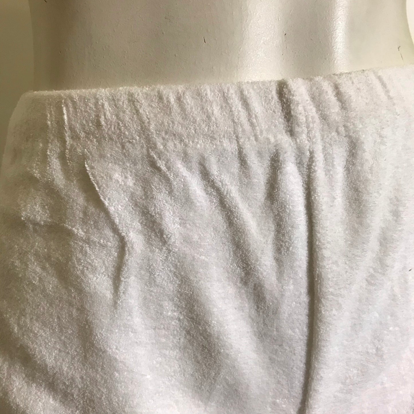 White Cotton Terry Cloth Short Shorts circa 1970s