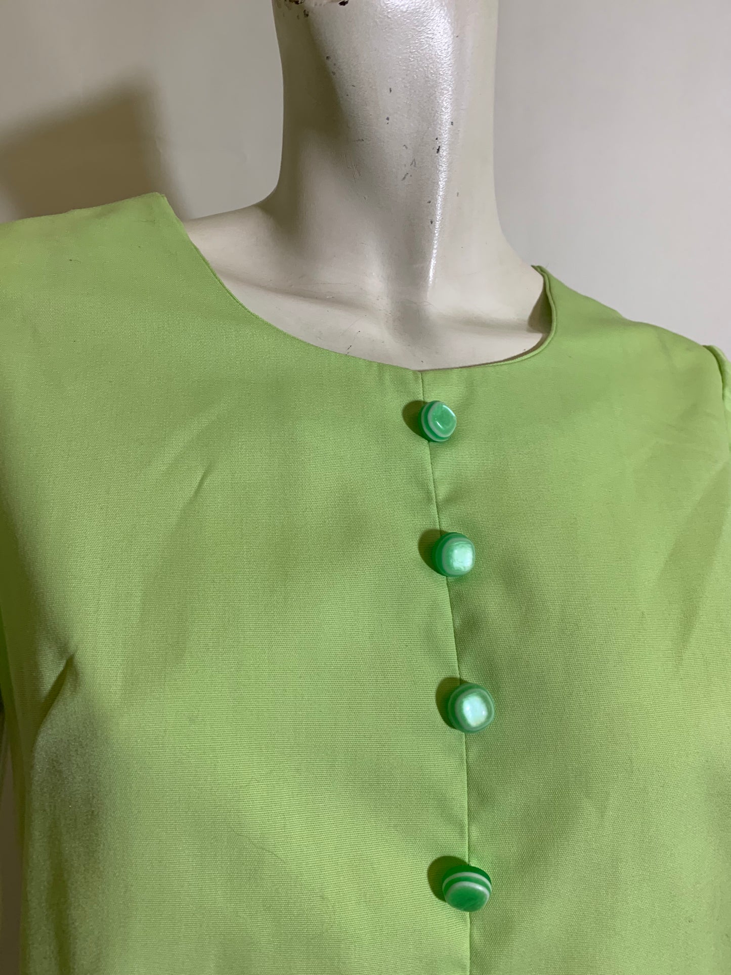 Bright Mint Green Cotton Jumper circa 1960s