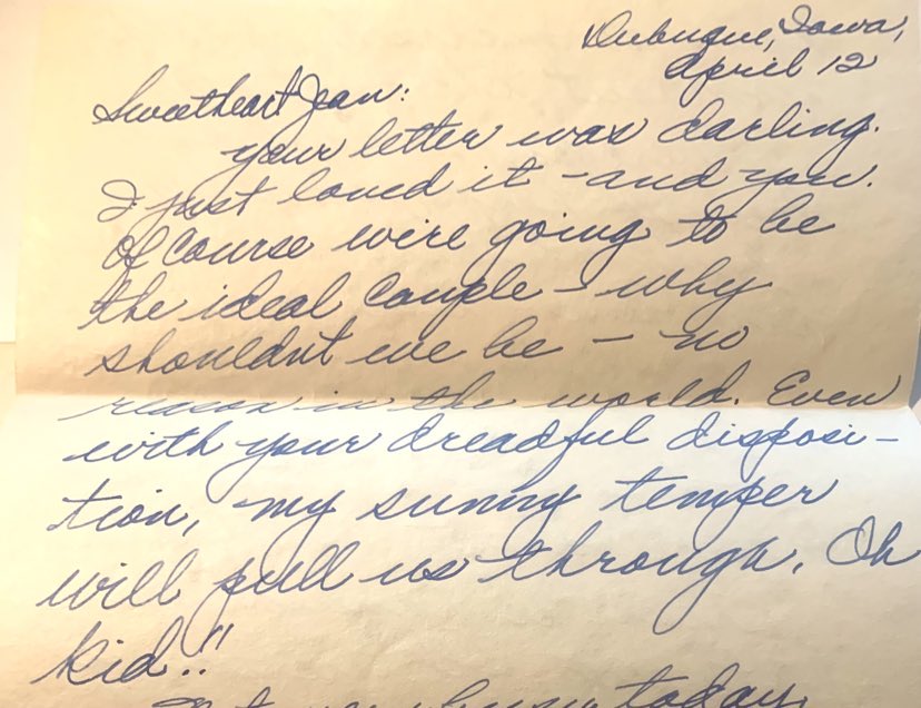 The Letters- April 12, 1927 from Bob to Jean