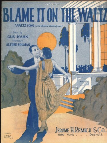 sheet music for BLame it on the Waltz