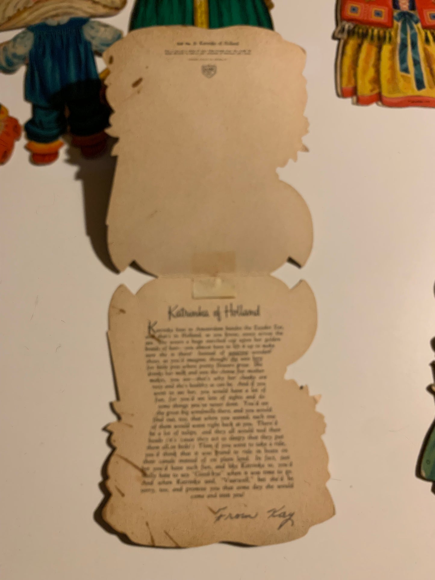 Hallmark Land of Make Believe and Dolls of the Nations Cards Set 8 1940s