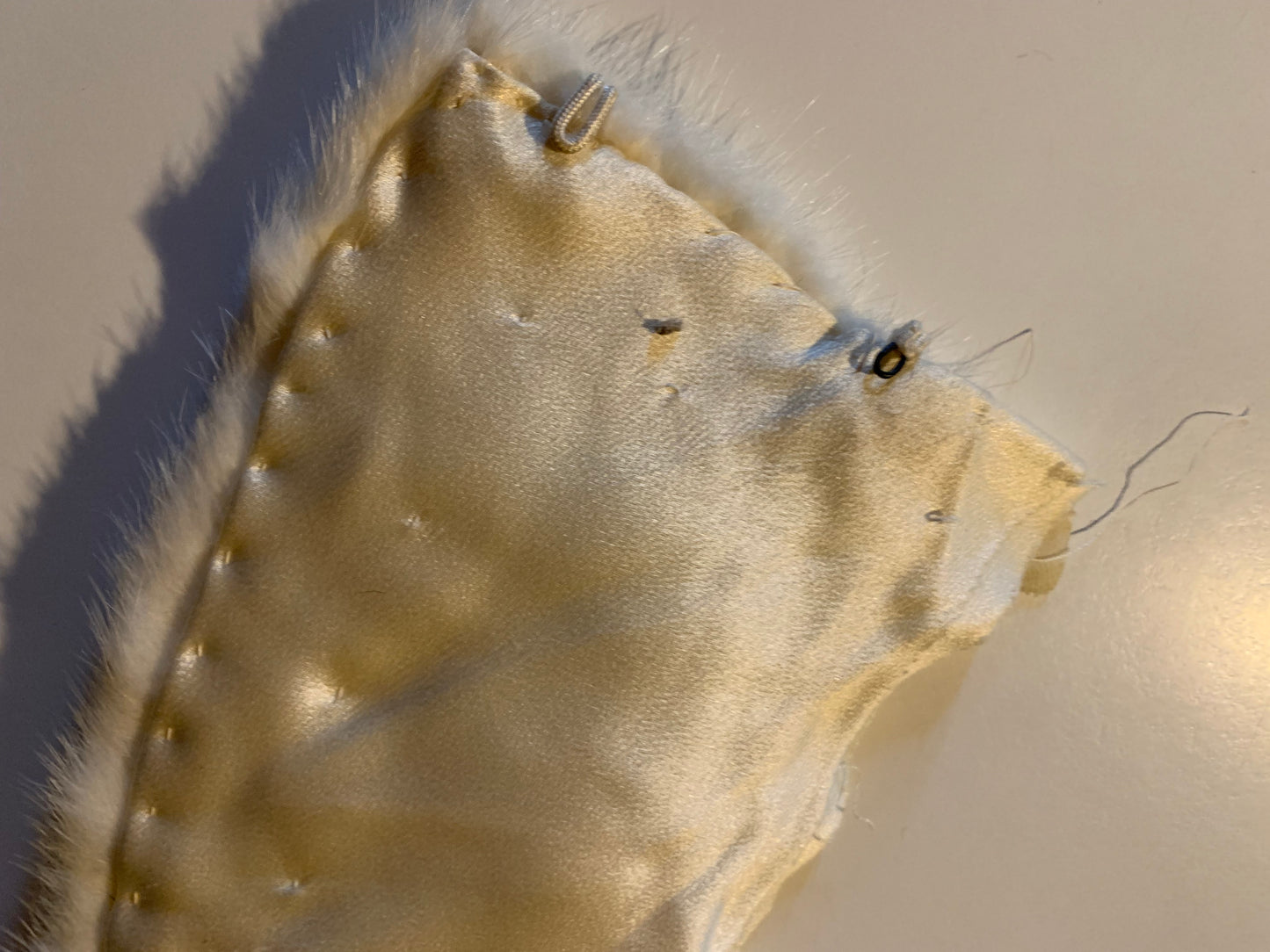 Winter White Genuine Mink Collar circa 1960s