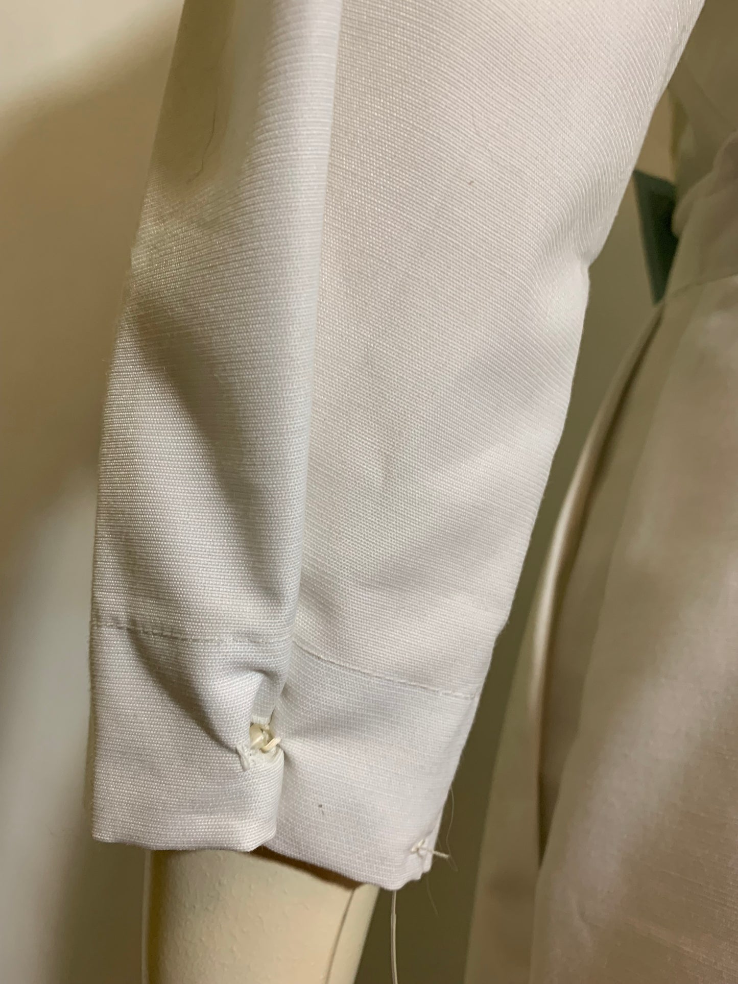 Crisp White Curve Conscious Nurse Uniform with Bow circa 1960s