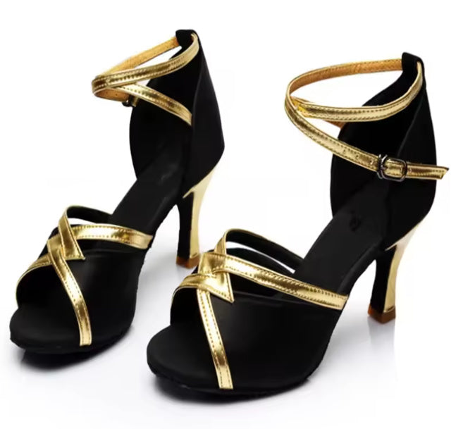 Elise- the Velvet Strappy Tango Shoes 3 Colors
