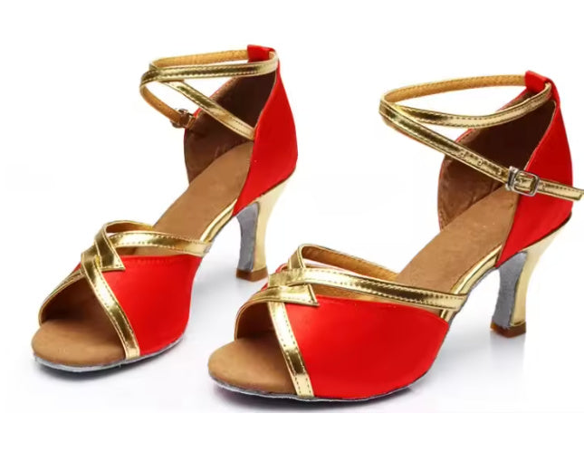 Elise- the Velvet Strappy Tango Shoes 3 Colors