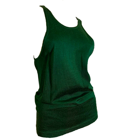 Deep Green Johnstown Gym Shirt Tank Top circa 1930s