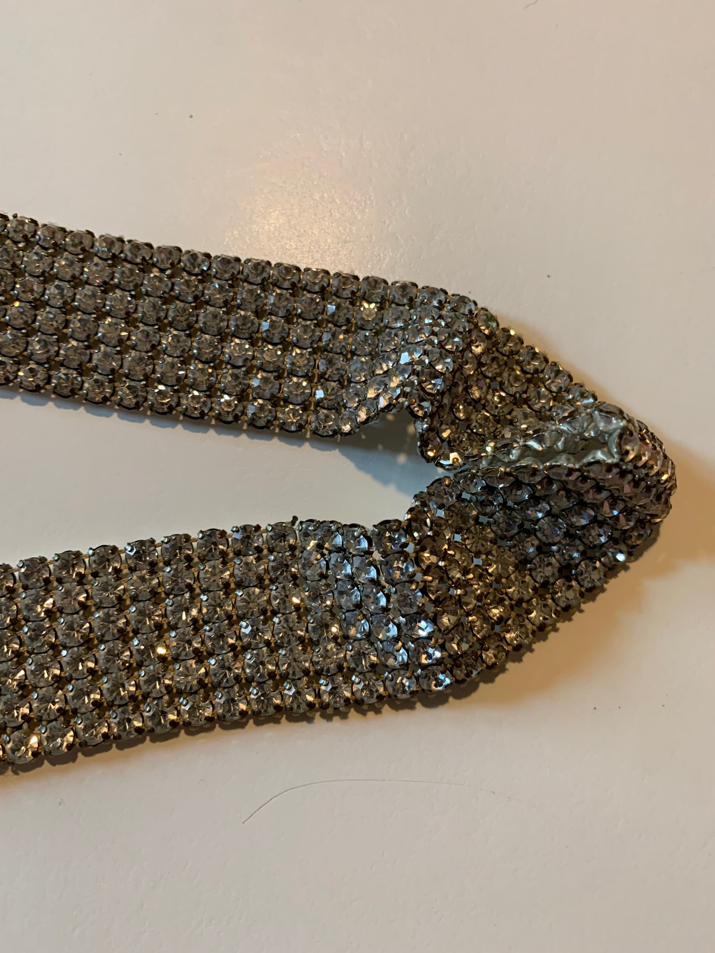 Prong Set Rhinestone Trimming Band circa 1950s
