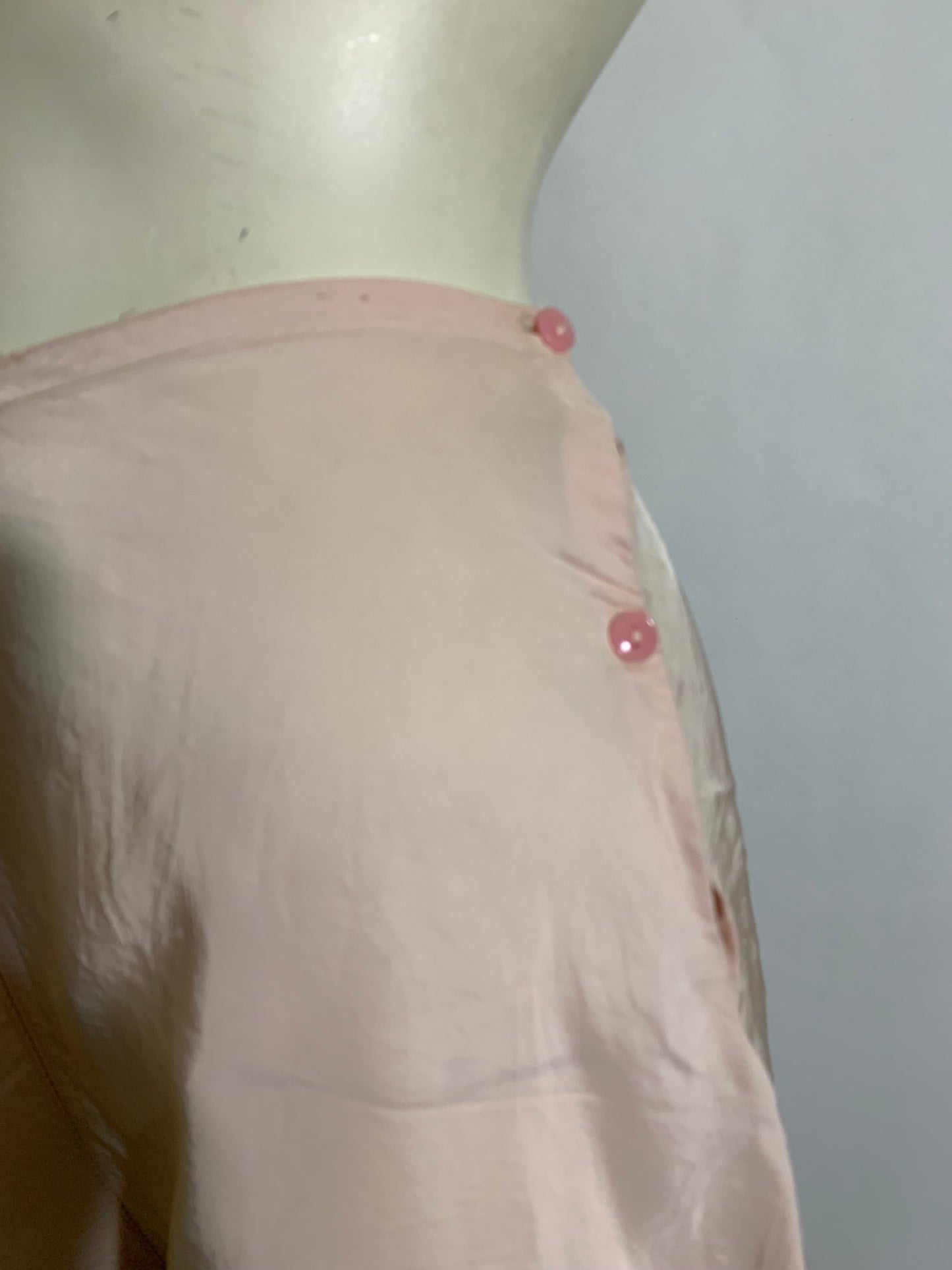 Petal Pink Rayon Lace Trimmed Tap Pants circa 1940s