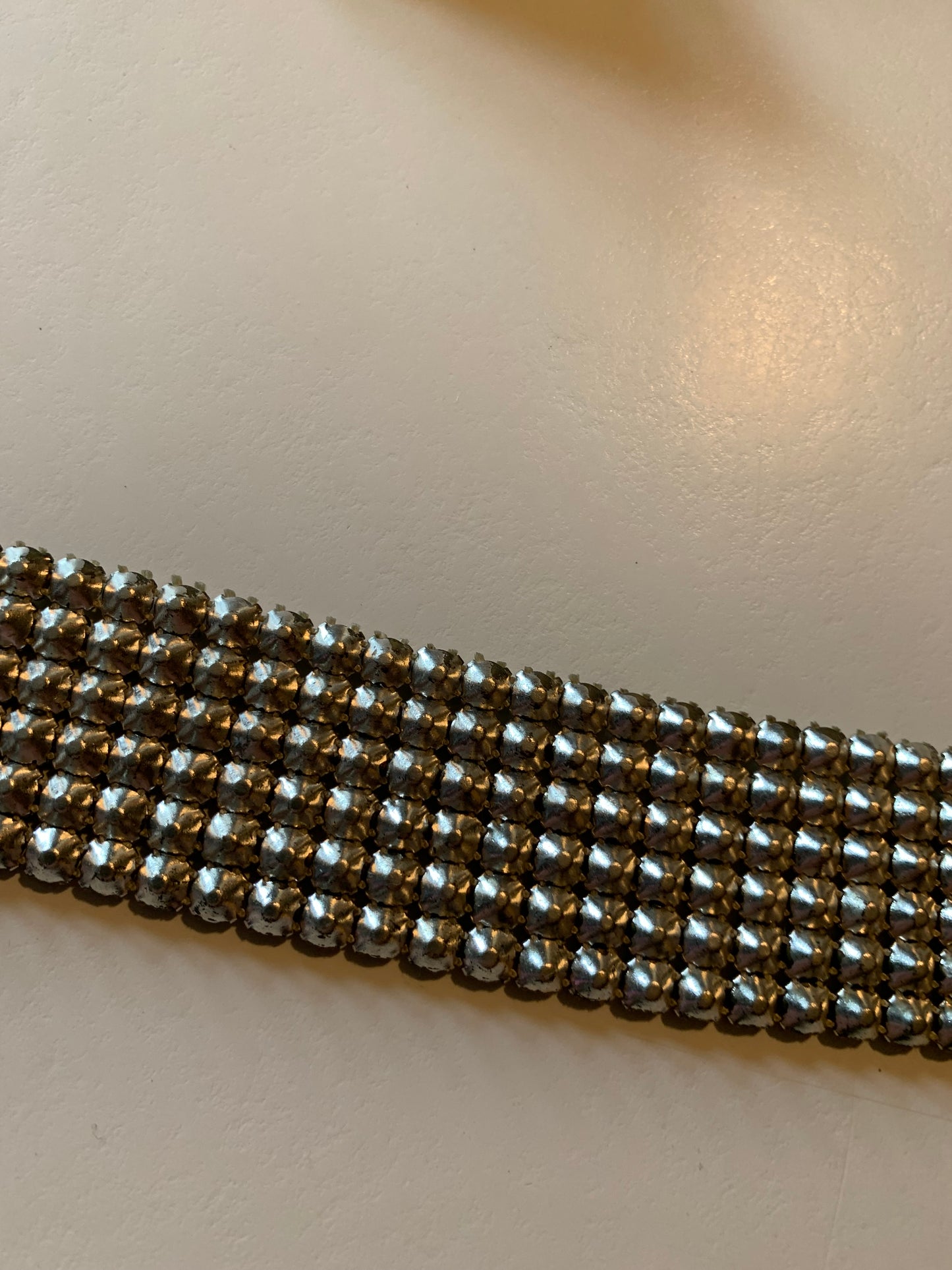 Prong Set Rhinestone Trimming Band circa 1950s