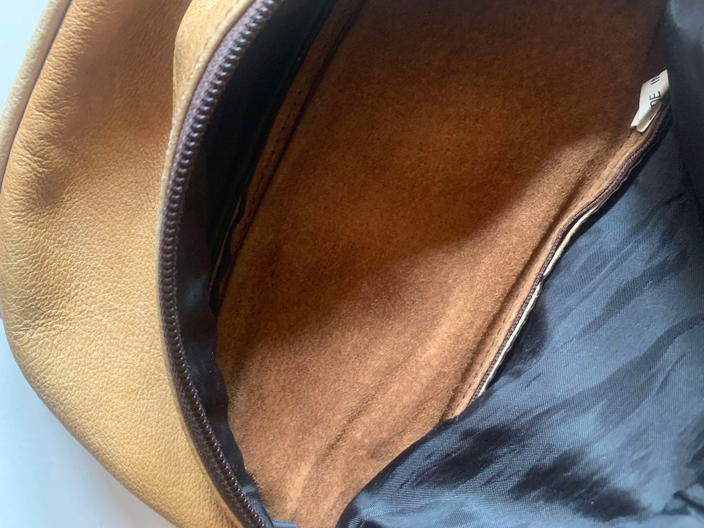 Classic Brown Leather Waist Bag Fanny Pack circa 1990s