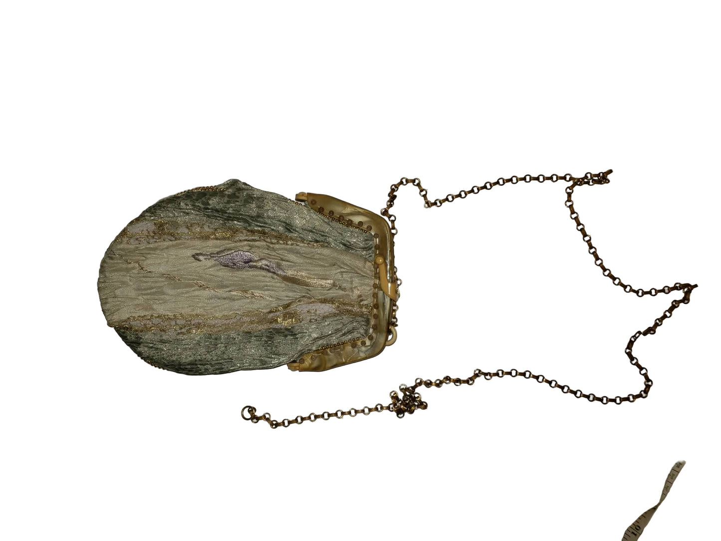 One of a Kind Silk and Velvet Kaneko 1920s Style Handbag circa 1970s