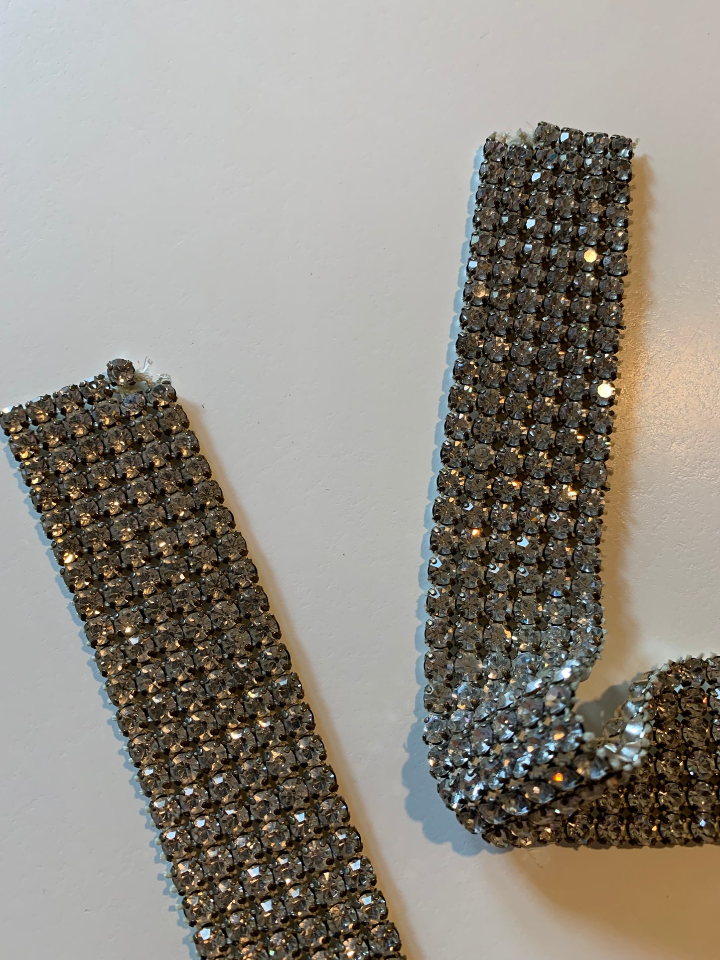 Prong Set Rhinestone Trimming Band circa 1950s