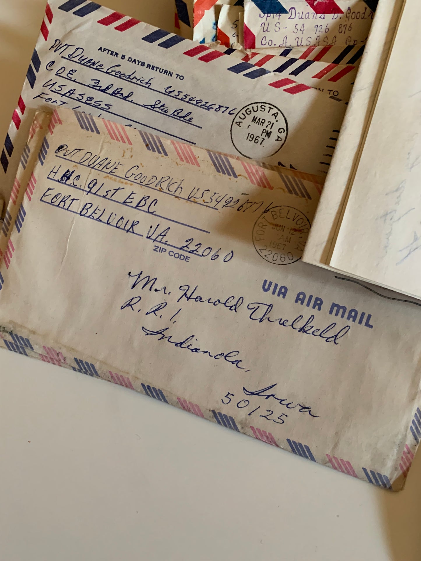 36 Letters From Soldier to Family Late 1960s
